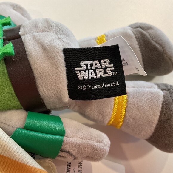 Star Wars Boba Fett Plush Toy 8" By Mattel Soft plush toy collectible New tags - Picture 5 of 10